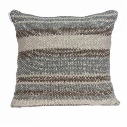20" x 7" x 20" CharmingTransitional Tan Cotton Pillow Cover With Poly Insert