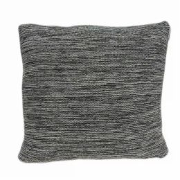20"x 20" Transitional Heather Gray Cotton Pillow