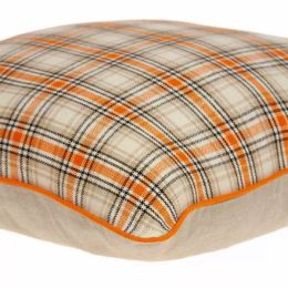 20" x 7" x 20" Transitional Multicolor Cotton Pillow Cover With Poly Insert