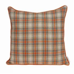 20" x 7" x 20" Multicolor Pillow Cover With Down Insert