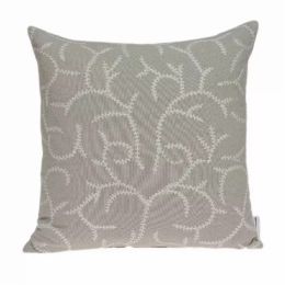 20" x 7" x 20" Elegant Transitional Beige Pillow Cover With Poly Insert
