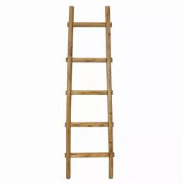 5 Step Brown Decorative Ladder Shelve