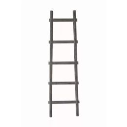 5 Step Grey Decorative Ladder Shelve