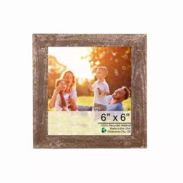 6" x 6" Rustic Espresso Picture Frame