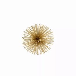 6" X 6" X 6" Gold Iron Urchin Small Sphere