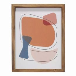 Multi Color Mid Century Mod Abstract 1 Framed Wall Art