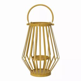 Handcrafted Yellow Metal Lantern
