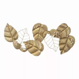 Gold Metal Leaf Centerpiece Wall Decor