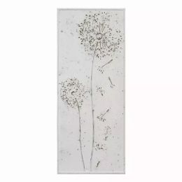 Floral Dandelion Metal Panel Wall Decor
