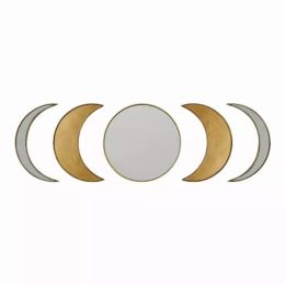Antique Boho Moon Phase Wall Mirror