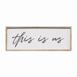 "This Is Us" Wood Framed Wall Art