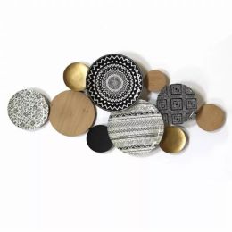 Boho Medley Metal & Wood Plates Wall Decor