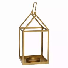 Golden Open Metal Lantern