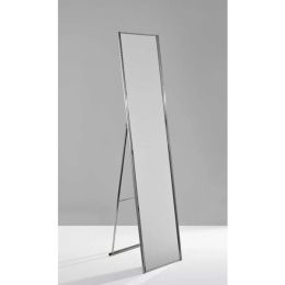 13.5" X 14.5" X 59" Brushed steel  Floor Mirror