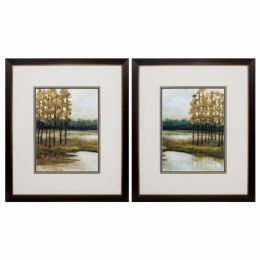 24" X 28" Metallic Bronze Frame Etoile (Set of 2)