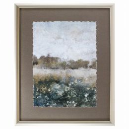 26" X 32" Champagne Gold Color Frame  Free Range Iv