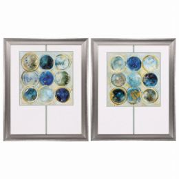 28" X 34" Silver Frame Alignment Set of 2