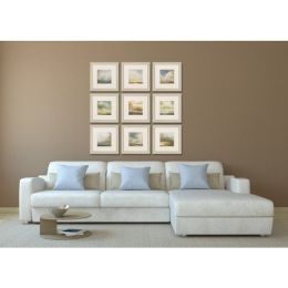 16" X 16" Champagne Gold Color Frame  Atmosphere (Set of 9)