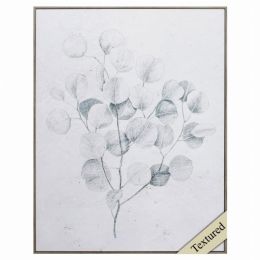 22" X 28" Woodtoned Frame Botanical Sketches Iv