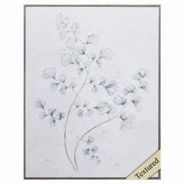 22" X 28" Woodtoned Frame Botanical Sketches II