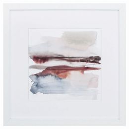 27" X 27" White Frame Earth Horizon Vi