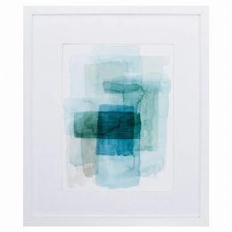 30" X 36" White Frame Wave Spector I