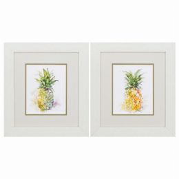 16" X 18" White Frame Delicious Ripe (Set of 2)