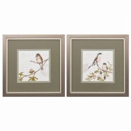 11" X 11" Metallic Bronze Frame Summer Song (Set of 2)