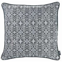 17"x 17" Grey Jacquard Aristo Decorative Throw Pillow Cover