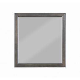 Classic Gray Wooden Mirror