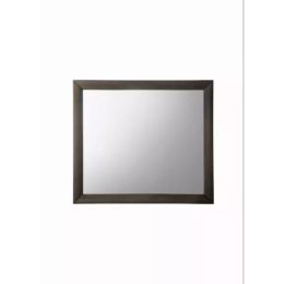 Gray Oak Wooden Rectangular Mirror