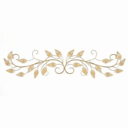 Brushed Gold Over The Door Metal Wall Decor