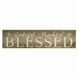 Grateful  Thankful  Blessed Wooden Wall Decor
