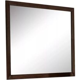 Espresso Wooden Rectangular Vanity Mirror