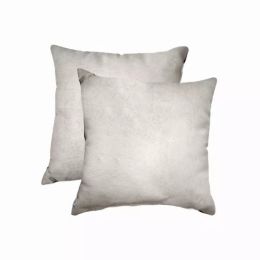 18" x 18" x 5" Off White Cowhide - Pillow 2-Pack