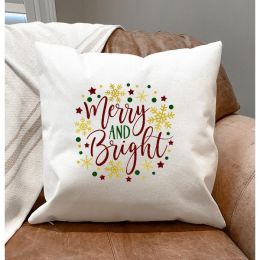 Merry & Bright Pillow Cover