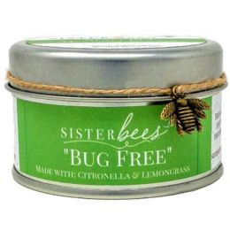 Beeswax Candle - Bug Free (with Citronella & Lemongrass)