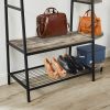 Good & Gracious Entryway Coat Rack/ Hall Tree with Bookshelves, Multiple Hooks, and Bench Seat