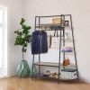 Good & Gracious Entryway Coat Rack/ Hall Tree with Bookshelves, Multiple Hooks, and Bench Seat