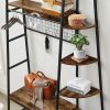 Good & Gracious Entryway Coat Rack/ Hall Tree with Bookshelves, Multiple Hooks, and Bench Seat
