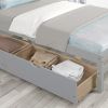 Betterhood Twin Platform Bed Frame with 2 Storage Drawers, Wood Twin Bed Frames for Kids Toddler Girls Boys, 10 Slats Support, No Box Spring Needed, E