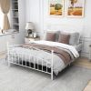 Bed Frame with Headboard and Footboard Metal Platform Bed Frame Queen Size No Box Spring Needed, Twin Black
