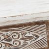 Weathered Wood Cabinet with 1 Drawer and 2 Doors Vintage Accent Storage Chest for Entryway, Living Room