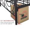 Metal Canopy Bed Frame with Vintage Style Headboard & Footboard Sturdy Steel Holds 400lbs Perfectly Fits Your Mattress Easy DIY Assembly All Parts Inc