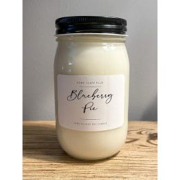 Soy Candle Blueberry Pie (Color: Vanilla, Country of Manufacture: United States, Material: Cotton)