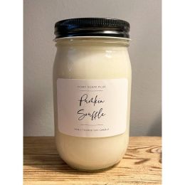 Soy Candle Pumpkin Souffle 16oz (Color: Pumpkin, Country of Manufacture: United States, Material: Cotton)
