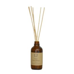 Reed Diffuser (Color: Amber, Country of Manufacture: United States, Material: Glass)