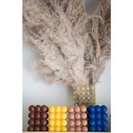 Maxi Bubble Candle Collection (Color: Jade, Country of Manufacture: United States, Material: Cotton)