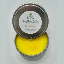 Lita's Natural Insect Repellent Soy Wax Candle (Country of Manufacture: United States, Material: Aluminum)