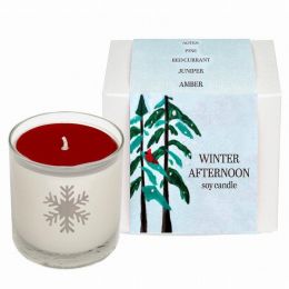 Scented Soy Candle (Color: Amber, Country of Manufacture: United States, Material: Cotton)